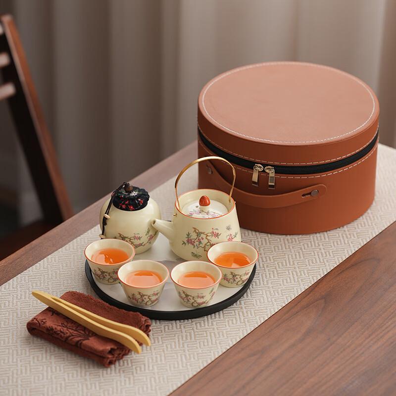 Zhuchuang Jingpin Wisteria Ru Kiln Tea Set