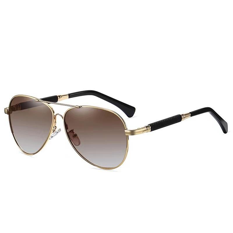 Tiktok Live Broadcast Memory Titanium Alloy Color Changing Toads Sunglasses Men's Polarized Glasses Driving Cross-border Hot Sale