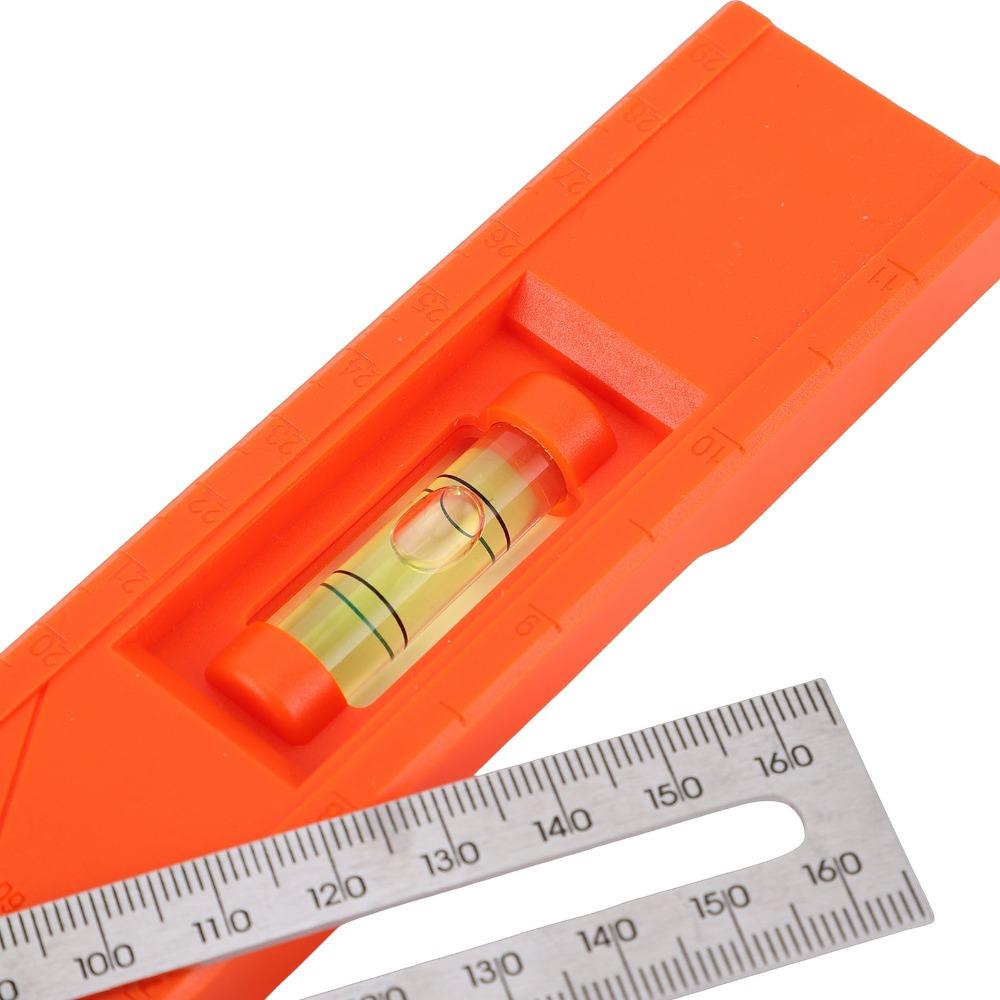 Level Gauge Multi-Angle Ruler Rotatable Knob Depth Measuring Gauge  For Woodworking