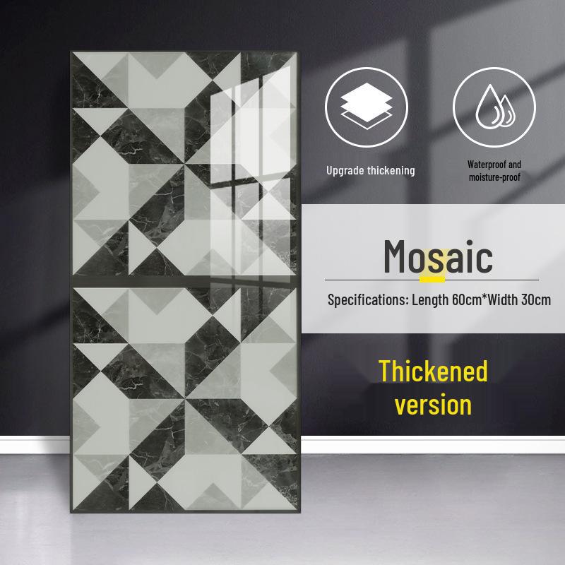 

Водонепроникна наклейка на стіну під мармурову плитку: Самоклеючі вологостійкі шпалери для ремонту ванної кімнати 30x60 cm