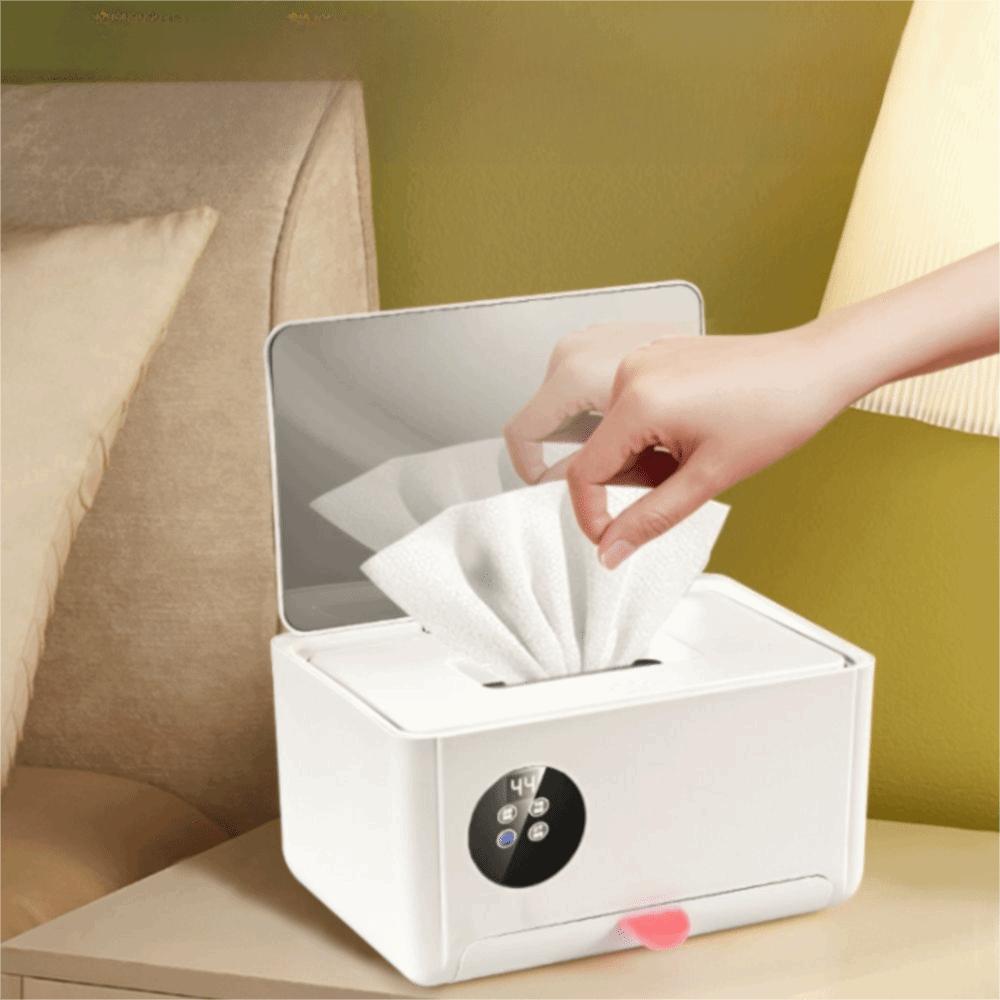 Portable Baby Wipe Warmer Safe Heating Box Multi-Functional Wet Tissue Heater Home Use