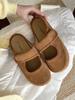 Fashion Women Clogs Cow Suede Leather Mules Slippers Lady Spring Summer Slip on Flats Female Beige Low-heeled Comfort New Girls Clogs