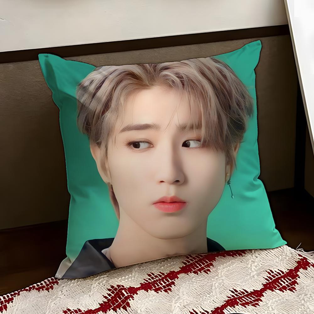 Singer HHan JJisung Boy Cushion Cover Reversible Soft Durable Pillow Cover Home  Car MultiScene Use for Daily Comfort