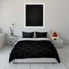 Luxury Black Patterned Bedding Set Multiple Sizes Kid'S And Adults' Bedroom Exquisite 3Pc Bedding Set, Gift