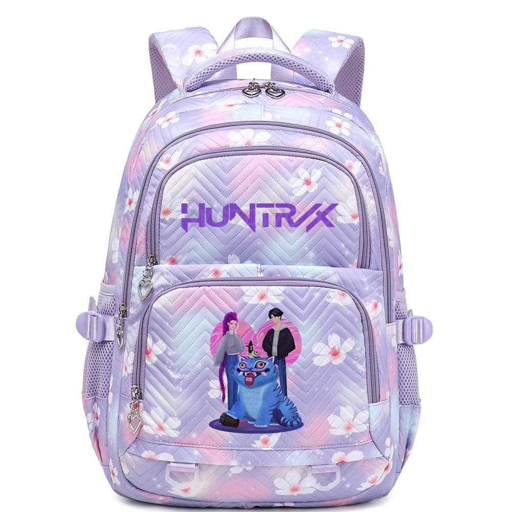 Kpop Demon Hunter Girl Group Trendy Lightweight School Backpack - Large Capacity, Double Shoulder, Korean Style