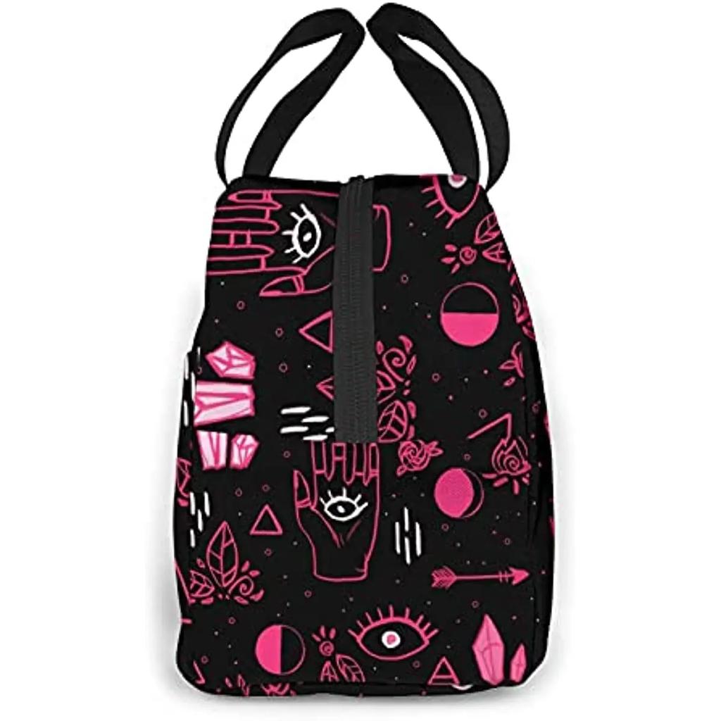 Eyes Insulated Lunch Bag Reusable Lunch Box Cooler Adults Tote Bag for Boys Girls Men Women School Work Office Organizer