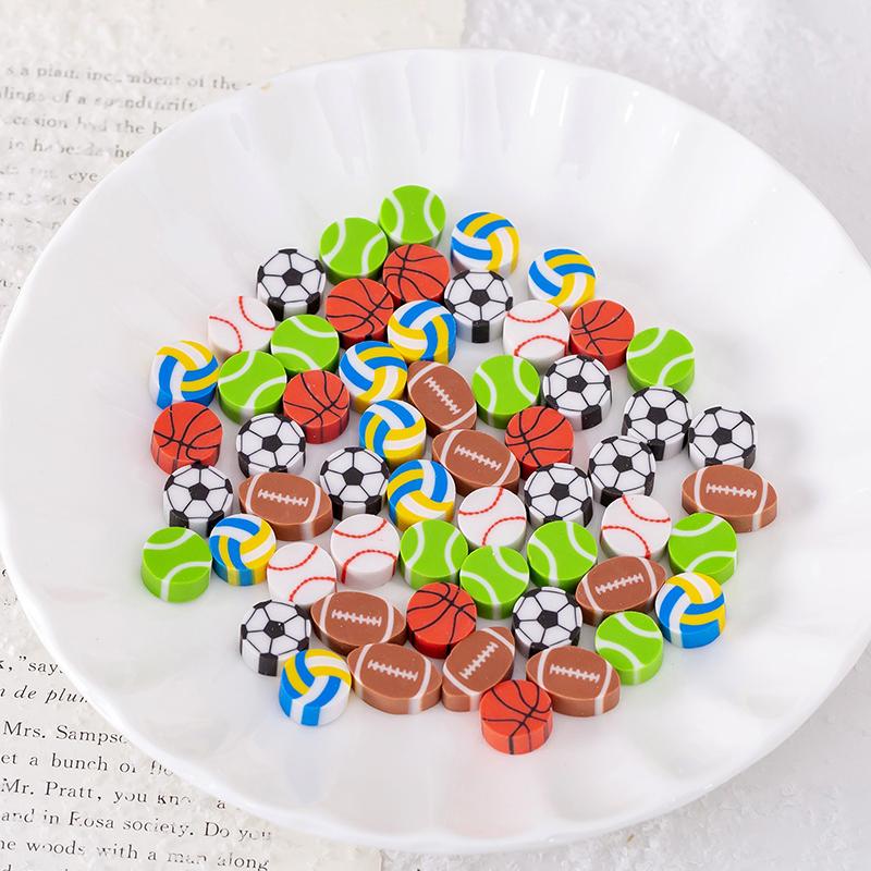 20/40/100/200PCS Mini Eraser Various Shapes Random Mix Cute Animal Fruit Cake Space Cartoon Student Reward Eraser Stationery ZYF