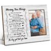 Memorial Picture Frame, Miss You Always, In Memory Of Loved One Gifts Bereavement Gifts for Loss of Mother Father, 4x6 Wooden Photo Frame For Wall