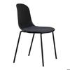 Chaise - EBUY24 - Madalen - Lot de 2 - Noir - Acier - Polyester