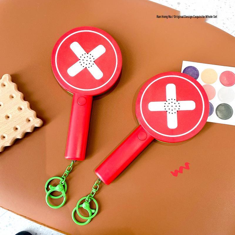 Creative Sound-Emitting Double-Sided Right/Wrong Button Keychain