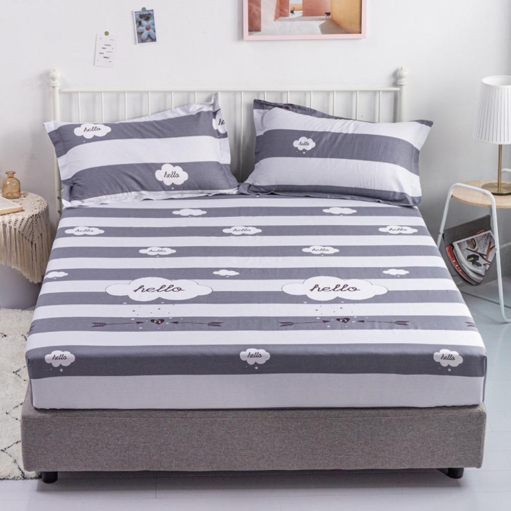 Cotton Mattress Single Piece Pure Cotton Bedspread 1.8 Meters Non-slip Mattress Mattress Cover Crib Brown Mattress Fully Enclosed Protective Cover