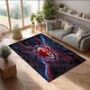 Tappeto in Flanella Stampato AC Milan Antiscivolo Morbido Poliestere Tappeto per Pavimento Tappetino Decorativo da Interno per Camera da Letto Soggiorno Divano Sala Giochi Decorazione Casa