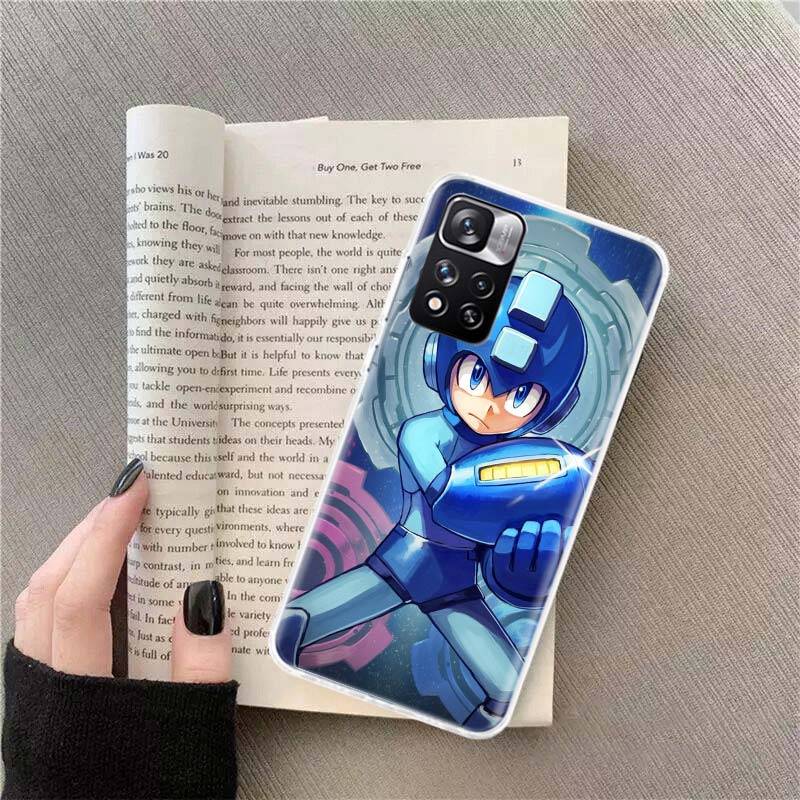 Game M-Megaman R-Rockman Phone Case For Redmi Note 13 12 Pro Plus 14 15 Pro 5G 11 11T 11E 11S 10 Pro 10S 9 9S Cover Cell Clear T