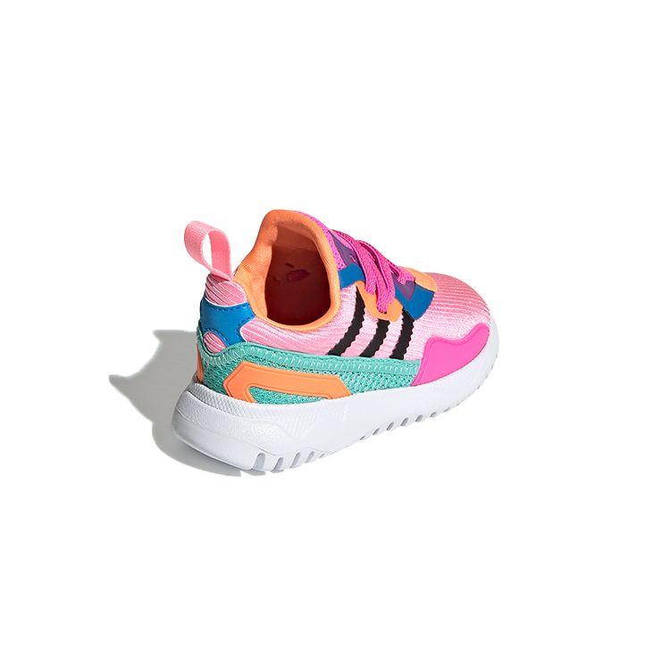 Adidas Originals Flex Series El I Comfortable Non-Slip Low-Top Walking Shoes Baby Shoes Pink Black Blue FX5336