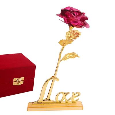 Sølv Kunstig Victoria Love Story Rose Og Kjærlighet Stativ Fotoramme (Gull, 1 stk, , U-form, Tradisjonell stil, Bryllupsanledning)