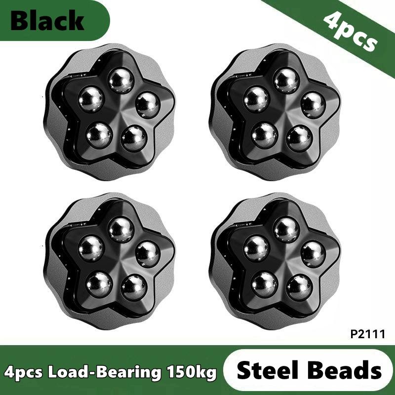 4PCS Self Adhesive Mini Swivel Adhesive Wheels No Noise 360° Rotation Caster Wheels for Small Appliances Trash Can and Furniture