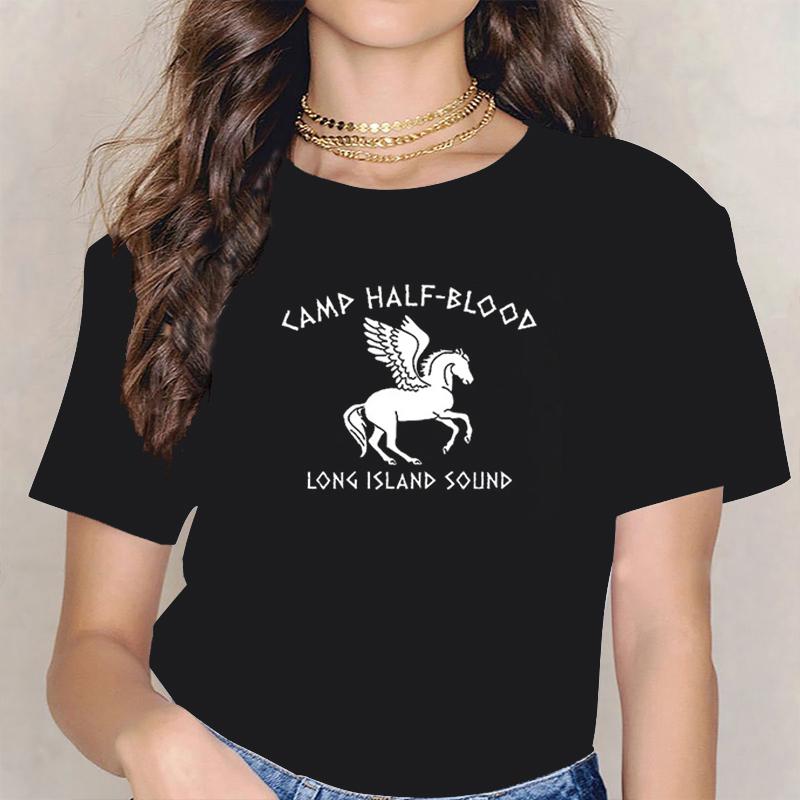 

Camp Half Blood Funnny Parody Short Sleeve Tshirt Plus Size Daily Casual Vintage T shirt New TEE TSHIRT Womens Unisex Fashion L