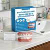 Silicone Reline Denture Set Wear-Resistant DIY Tooth Repair Resin Temporary Orthodontic Natural False Teeth Dentures Full Set