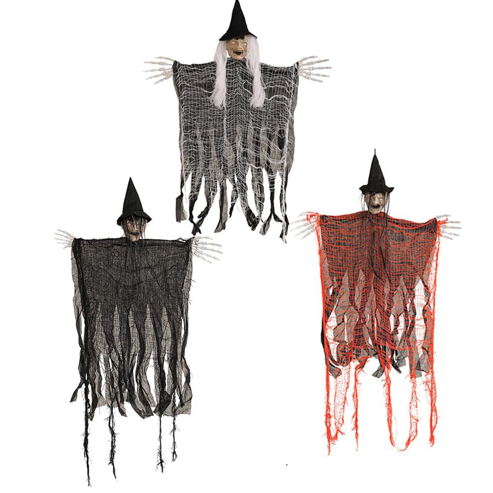 Hanging Ghost Ornament Secret Room Atmosphere Ornament Spooky Halloween Hanging Ghost Decoration for Haunted House for Porch