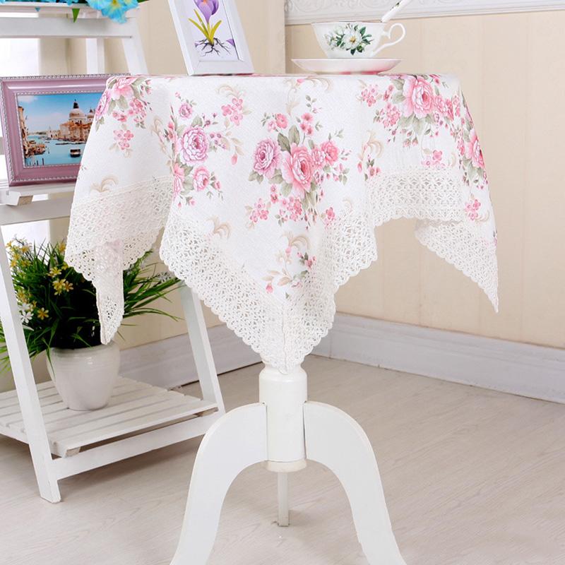 1PC Bedside Table Cover Dust-proof Cover Tablecloth Polyester Round Table Cover Table Cover