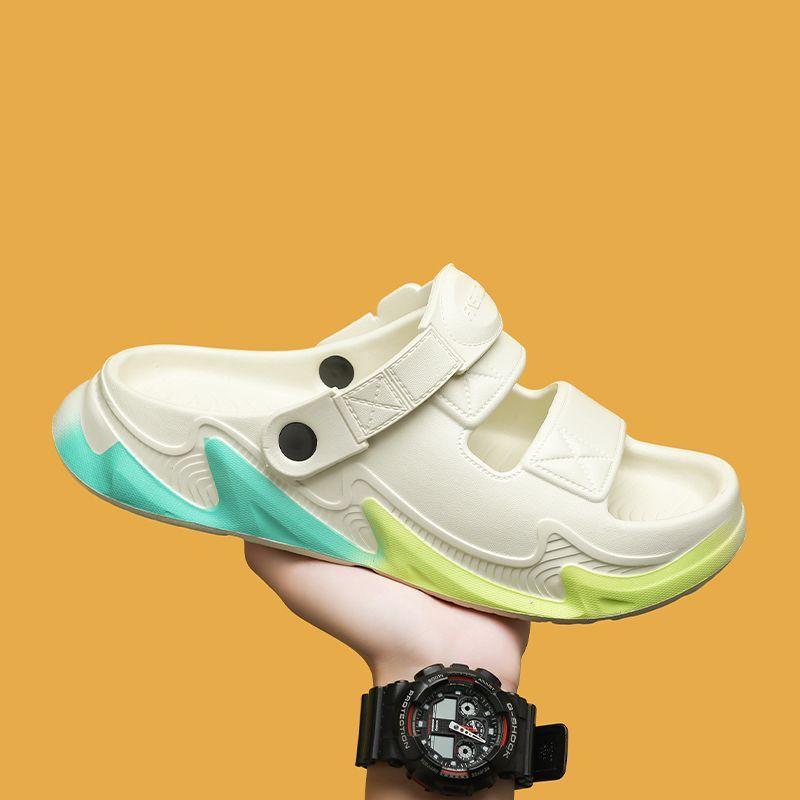 

Новая мужская верхняя одежда для вождения, спортивные платформенные пляжные сандалии двойного назначения, летние нескользящие шлепанцы премиум-класса с дофамином 44/45