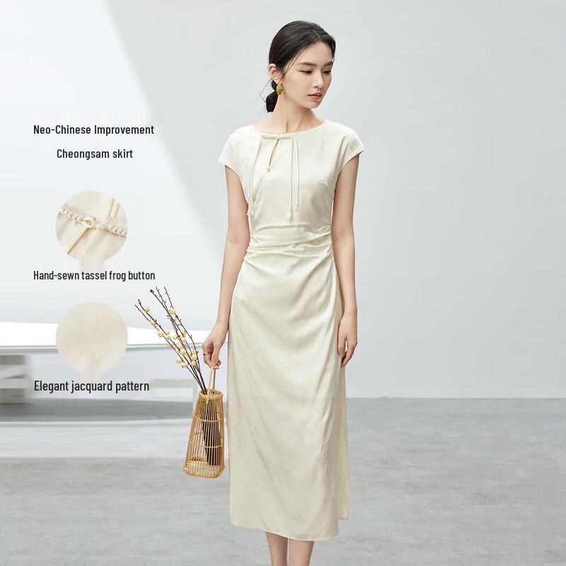 New Chinese Style Tassel Cheongsam Dress