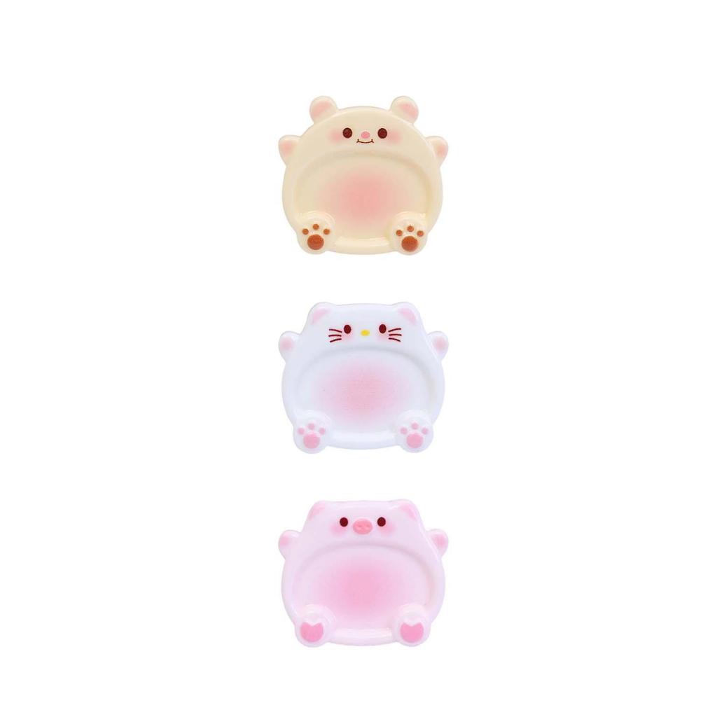 Cute Cartoon Pig Cat Palette DIY Mini Portable Nail Art Palette Manicure Organization Nails Polish Templates Painting Boards