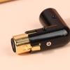 1Pc Audio Adapter Plug Adjustable Male To Female Right Angle Xlr Connector Metal Adapter 3Pin Black (Xlr 90 Degree Adapter)