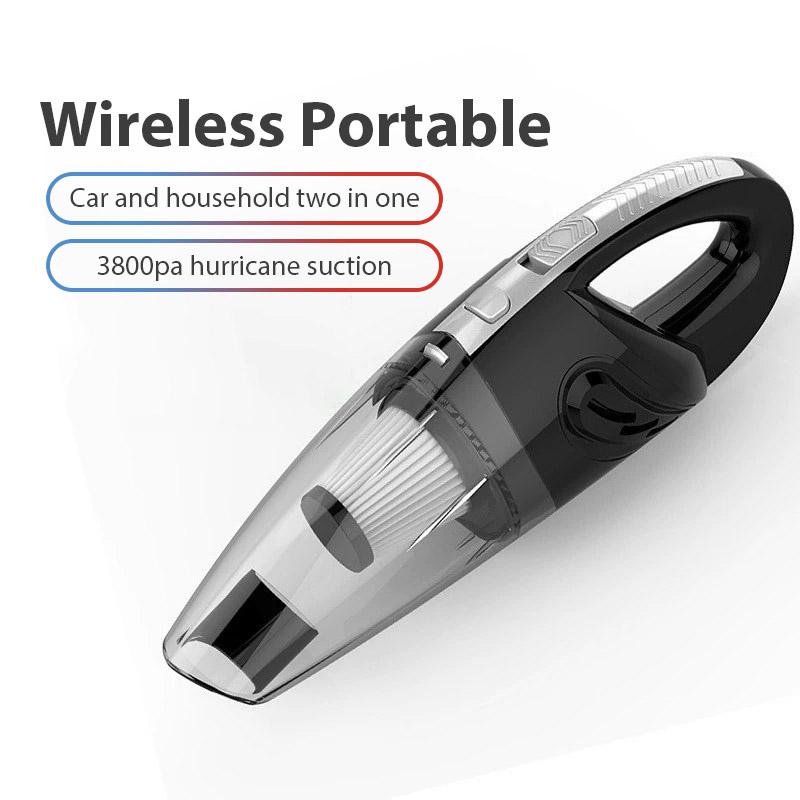 Handheld Vacuum Cordless Powerful Cyclone Suction Portable Rechargeable Vacuum Cleaner Quick Charge for Car Home Pet Hair