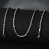 50cm Nuova Moda Catena in Acciaio Inossidabile 1,2-3mm Colore Argento Oro Rosa Collana Gioielli Placcatura Sottovuoto Accessori Choker Collare