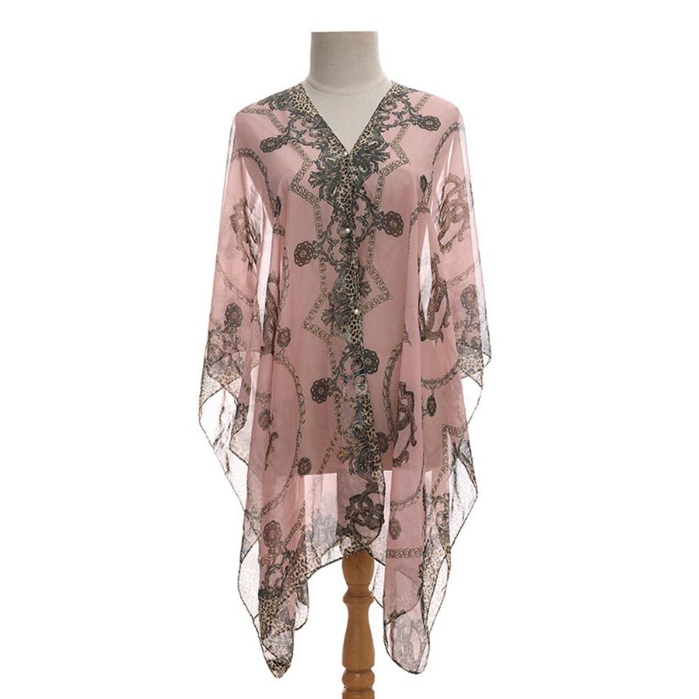 

Leopard Print Flower Scarf Printed Sexy Beach Wrap New Fashion Coats Jackets Capes Spring Summer