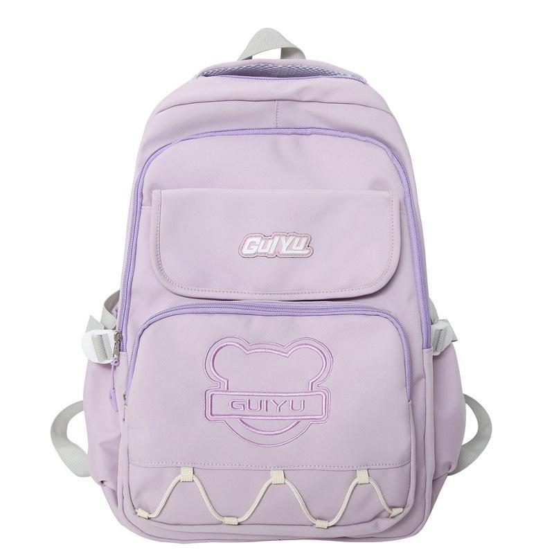 New Korean Version Ins Fresh Girl Backpack Outdoor Casual Backpack Junior High School Student School Bag