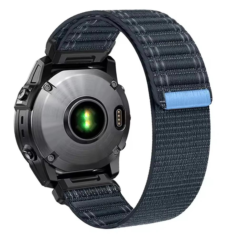22mm 26mm Nylon Loop Quick Fit Strap for Garmin Fenix 8 Pro 7X 6X 6 5 Plus Tactix 8 Enduro 3 Epix Forerunner 970 965 Sports Band