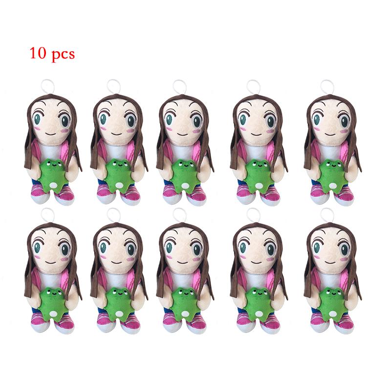 Treasuringu 2-10 Pièces Poupées Peluches Expression Magique Dessin Animé Fille Grenouille Couple Jouet Peluche Grenouille Jambes Longues Douces Cadeaux de Noël d'Anniversaire