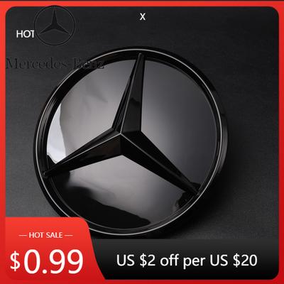 Mercedes Benz W204 W205 X253 W213 W212 W176 W177 W167 W246 W117 İçin Sıcak Araba Sticker'ı Izgara Amblemi Yıldız Logosu Araba Ön Izgara Rozeti