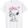 Camiseta Peanuts Snoopy Woodstock amor de mãe