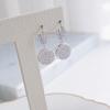 New Arrivals Open Run Tinseo EarRing Cubic Ring One Touch Women Round Drop