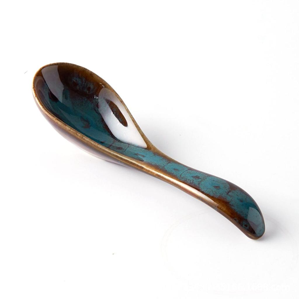 Stirring Kids Ceramic Dinnerware Eating Mixing Soup Spoons Tableware Kitchen Utensil Cutlery