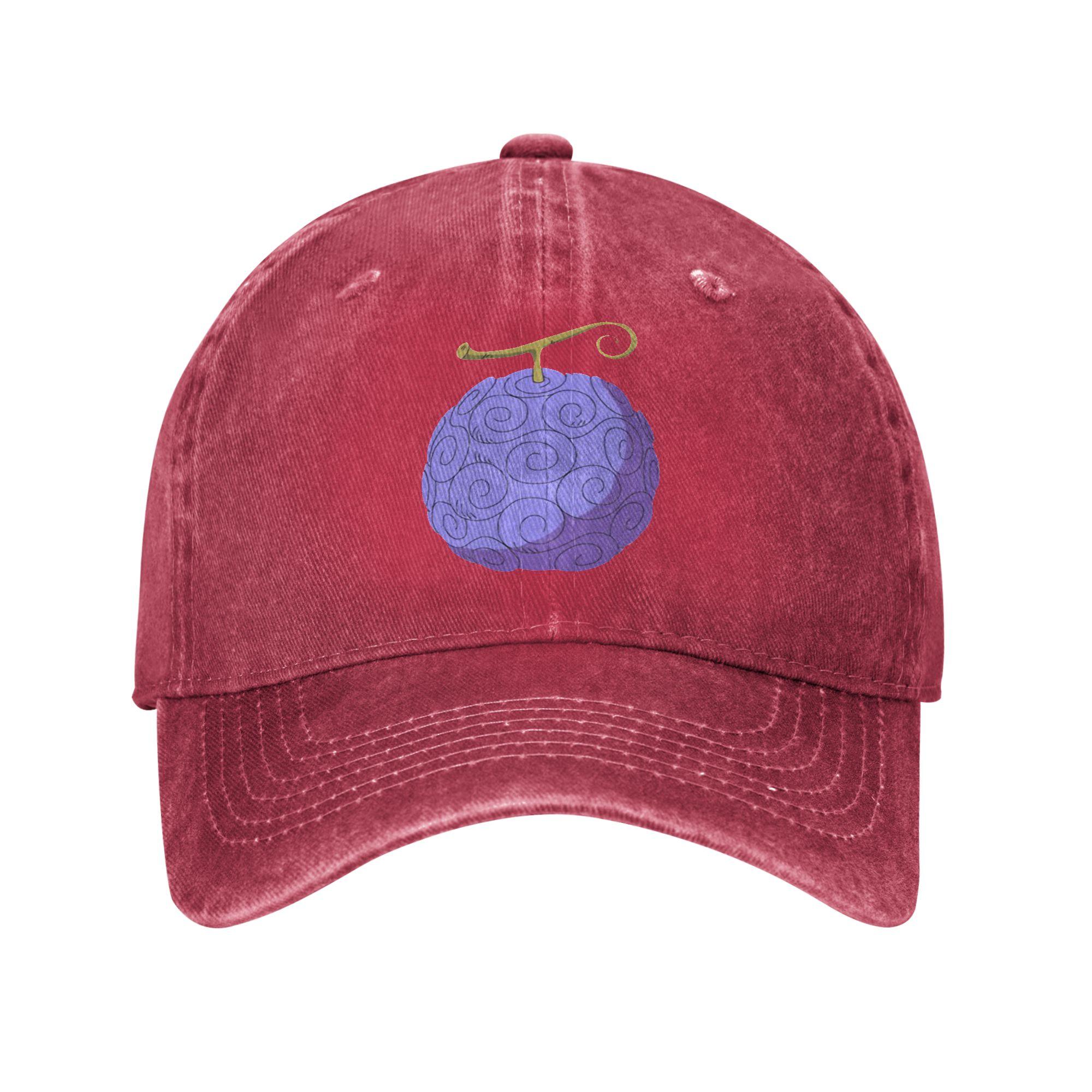 One Piece Multicolor Hat Peaked Womens Cap Gomu Gomu Demon Fruit Personalized Visor Protection Hats One Size