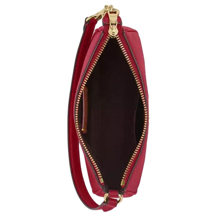 Coach Nolita 19 Snake Logo Decorated Zipper Closure Handbag Pebble Leather Shoulder Bag Small Women Handbags Gold Ruby CZ530-IMRBY