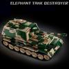World War 2 Military Jagdpanzer TIGER/P Tank Destroyer Model Building Blocks Bricks WW2 Armored Vehicle Toys For Children Gifts