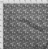 oneOone Cotton Flex Black Fabric Nostalgia Coffee Sewing Fabric By The Yard Printed Diy Clothing Sewing Supplies 40 Inch