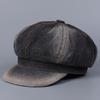 Lady Denim Newsboy Hat Casual Retro Style Adjustable Paperboy Painter Beret Cap
