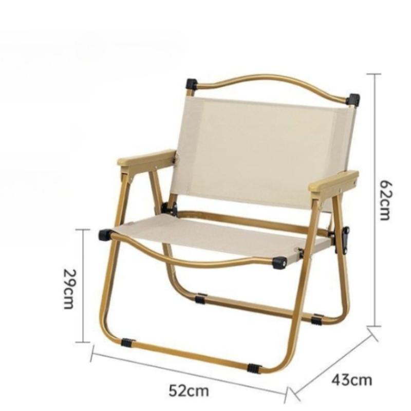 

Modern Stainless Steel Foldable Lightweight Outdoor Garden Fishing Chair with Backrest -- Portable design for camping and beach хаки