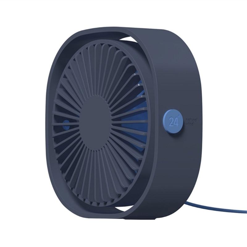 

Автомобильный USB-перезаряжаемый портативный электрический вентилятор охлаждения воздуха настольный вентилятор синий