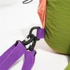 Color Block Backpack with Front Drawstring Pocket and Dual Carrying Options