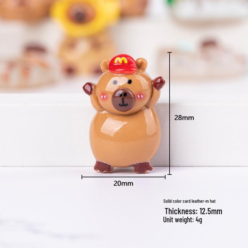 Resin Capybara DIY Phone Case Patches & Kids' Hair Accessories Charms