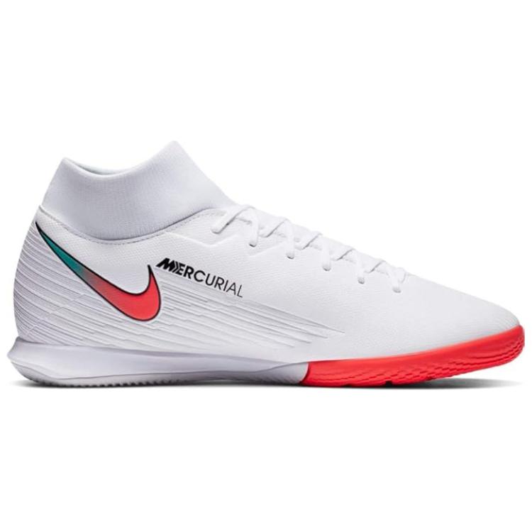 Nike Scarpe da ginnastica da uomo Mercurial Superfly 7 Academy IC Bianco Cremisi Giada Photon-Dust Hyper-Giada Flash-Cremisi AT7975-163