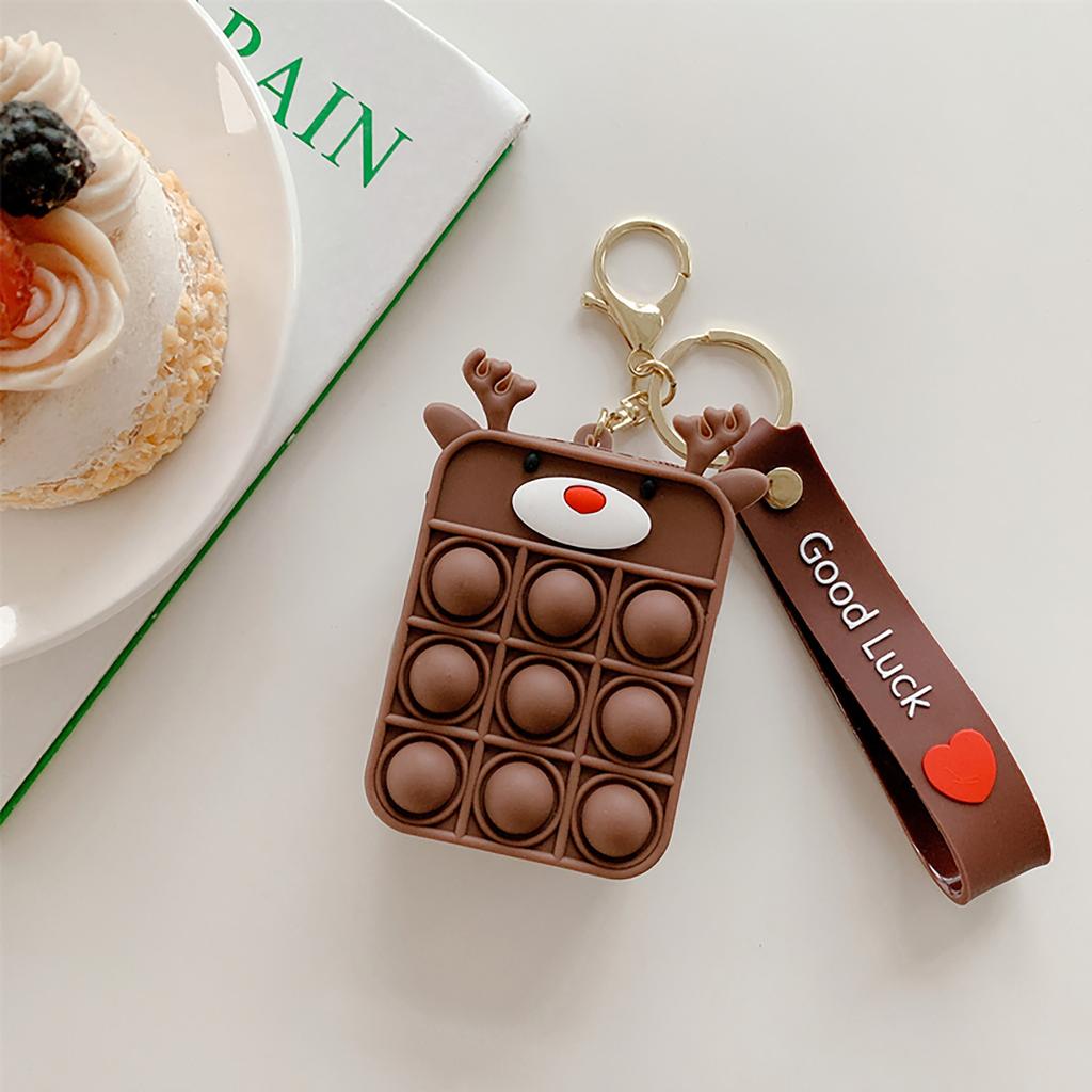 Push Bubble Sensory Toys- Wallet Kids Bag Silicone Coin Purse