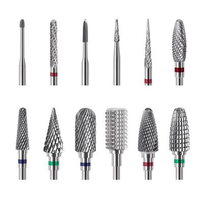 High Quality Tungsten Carbide Drill Bits For Nail Electric Mills Cutter Burrs Steel Grinding Head Bits Manicure Pedicure Cuticle Clean Tool